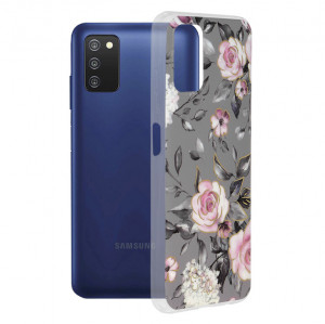 Husa pentru Samsung Galaxy A03s - Techsuit Marble Series - Bloom of Ruth Gray