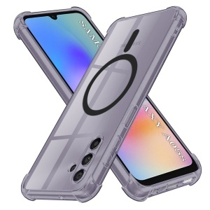 Husa pentru Samsung Galaxy A05s - Techsuit Shockproof Clear Silicone MagSafe - Smoke Black - Img 1