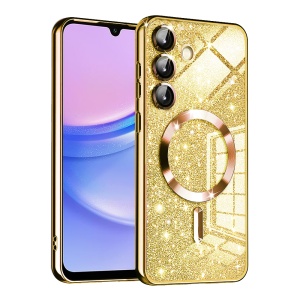 Husa pentru Samsung Galaxy A15 4G / A15 5G - Techsuit Luxury Glitter MagSafe - Gold
