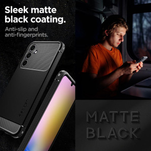 Husa pentru Samsung Galaxy A25 5G - Spigen Rugged Armor - Black - Img 7