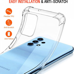 Husa pentru Samsung Galaxy A32 4G - Techsuit Shockproof Clear Silicone - Clear - Img 5