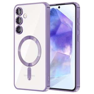 Husa pentru Samsung Galaxy A55 5G - Techsuit Luxury Crystal MagSafe - Light Purple - Img 1