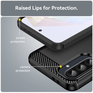 Husa pentru Samsung Galaxy S10e - Techsuit Carbon Silicone - Black - Img 2