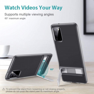 Husa pentru Samsung Galaxy S20 4G / S20 5G - ESR Air Shield Boost Kickstand - Clear - Img 5