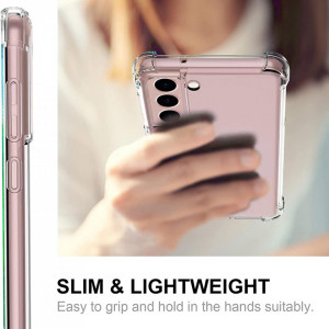 Husa pentru Samsung Galaxy S21 5G - Techsuit Shockproof Clear Silicone - Clear - Img 2