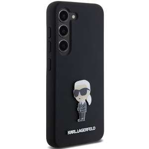Husa pentru Samsung Galaxy S23 Plus - Karl Lagerfeld Silicone (KLHCS23MSMHKNPK) - Ikonik Metal Pin - Img 6