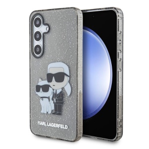 Husa pentru Samsung Galaxy S24 - Karl Lagerfeld Hardcase Glitter (KLHCS24SHNKCTGK) - Karl&Choupette - Img 1