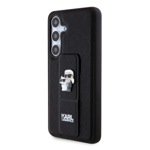 Husa pentru Samsung Galaxy S24 - Karl Lagerfeld Saffiano Gripstand (KLHCS24SGSAKCPK) - Karl&Choupette - Img 6