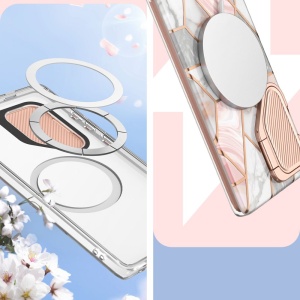 Husa pentru Samsung Galaxy S24 Ultra - I-Blason Cosmo MagSafe - Marble - Img 4
