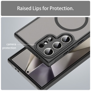 Husa pentru Samsung Galaxy S24 Ultra - Techsuit HaloFrost II MagSafe - Black - Img 4
