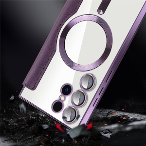 Husa pentru Samsung Galaxy S24 Ultra - Techsuit SmartMag Book Case - Pink - Img 5