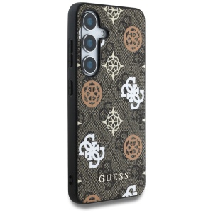 Husa pentru Samsung Galaxy S25 - Guess Hardcase 4G Peony (GUHMS25SP4PWPW) - Brown - Img 3