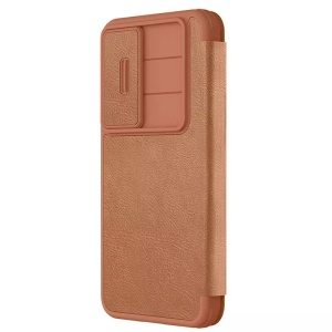 Husa pentru Samsung Galaxy S25 - Nillkin Qin Pro Leather Case - Brown - Img 2