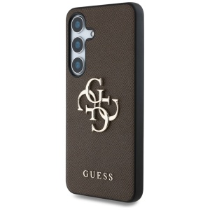 Husa pentru Samsung Galaxy S25 Plus - Guess Hardcase 4G Grained Big and Classic Logo (GUHCS25MPGT4MBW) - Brown - Img 3