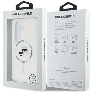 Husa pentru Samsung Galaxy S25 Plus - Karl Lagerfeld IML MagSafe (KLHMS25MHLSKCH) - Metal Karl&Choupette Head - Img 7