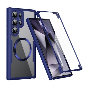 Husa pentru Samsung Galaxy S25 Ultra + Folie - Techsuit ColorVerse 360 MagSafe Series - Blue - Img 1
