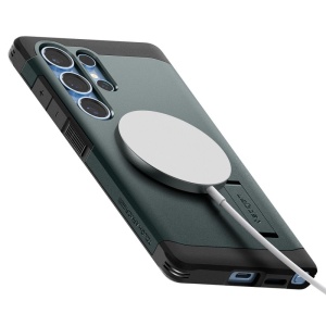 Husa pentru Samsung Galaxy S25 Ultra - Spigen Tough Armor MagSafe - Abyss Green - Img 5