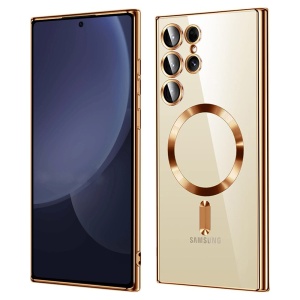 Husa pentru Samsung Galaxy S25 Ultra - Techsuit Luxury Crystal MagSafe - Gold