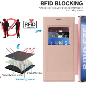 Husa pentru Samsung Galaxy S25 Ultra - Techsuit SmartMag Book Case - Pink - Img 5