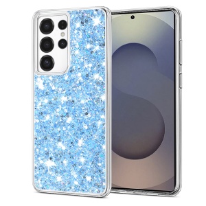 Husa pentru Samsung Galaxy S25 Ultra - Techsuit Sparkly Glitter - Blue - Img 1