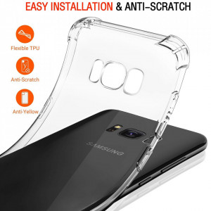 Husa pentru Samsung Galaxy S8 Plus - Techsuit Shockproof Clear Silicone - Clear - Img 3