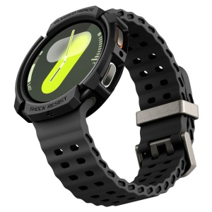 Husa pentru Samsung Galaxy Watch8 40mm - Spigen Rugged Armor - Black - Img 3