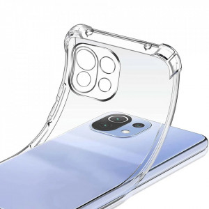 Husa pentru Xiaomi Mi 11 Lite 4G / Mi 11 Lite 5G / 11 Lite 5G NE - Techsuit Shockproof Clear Silicone - Clear - Img 3