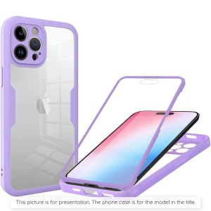 Husa pentru Xiaomi Poco F6 Pro + Folie - Techsuit ColorVerse 360 Series - Purple - Img 2