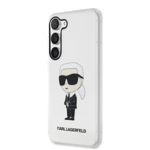 Husa Samsung Galaxy S23 Plus - Karl Lagerfeld Hardcase Transparent (KLHCS23MHNIKTCT) - Ikonik Karl Lagerfeld - Img 3