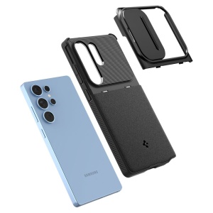 Husa Samsung Galaxy S25 Ultra - Spigen Optik Armor - Black - Img 6