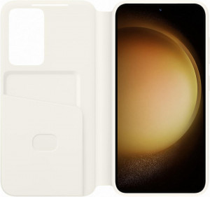 Husa Smart Clear View Cover pentru Galaxy S23 Plus, EF-ZS916CUEGWW, Cream - Img 6