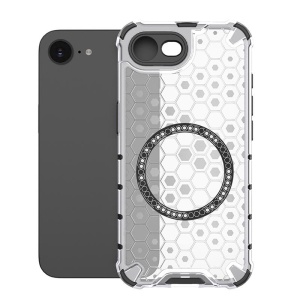 Husa transparenta pentru iPhone 16e - Techsuit HoneyComb Shield MagSafe - White - Img 2