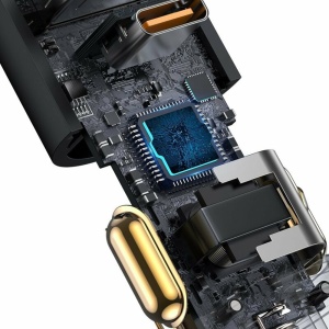 Incarcator auto Baseus Share Together 1xUSB 1xUSB-C cu port de expansiune pentru bricheta 120W Quick Charge Negru - Img 5