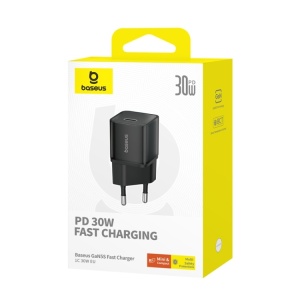 Incarcator GaN5S, Type-C, Fast Charge, 30W - Baseus Gallium Nitride (P10162504113-00) - Black - Img 7