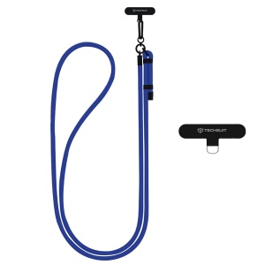 Snur pentru Telefon, Carabina, Nailon Impletit, Durabil, Ajustabil, Universal - Techsuit Rope Crossbody Strap (RCS1-43) - Ocean Depth