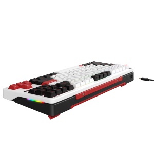 Tastatura cu Lumini RGB 1.8m, 200mA pentru Gaming - Havit (KB902L) - Black / White / Red - Img 5