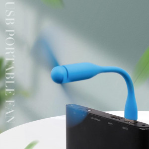 Ventilator USB Portabil, 5V - Techsuit (TUF1) - Blue - Img 4