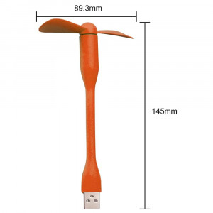 Ventilator USB Portabil, 5V - Techsuit (TUF1) - Orange - Img 7