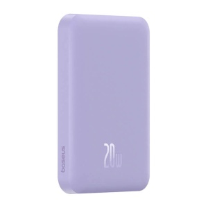 Acumulator extern Baseus Magnetic Mini Wireless Fast Charge 5000mAh, 20W, cu cablu USB-C 30cm, Violet - Img 9