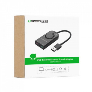 Adaptor Audio OTG USB la 3x Jack - Ugreen (40964) - Black - Img 7