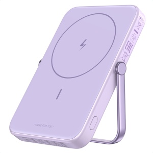 Baterie Externa Wireless cu Display 5000mAh, USB-C, 18W, 5V/3A - Ugreen PB571 (356035606B) - Purple