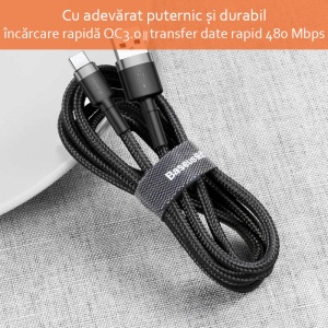 Cablu Baseus Cafule USB USB-C 2A 2m rosu+negru - Img 12