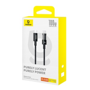 Cablu USB-C la Type-C, Super Fast Charging 100W, 2m - Baseus Gem (P10373000111-01) - Cluster Black - Img 7
