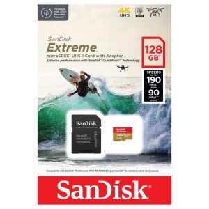 Card de Memorie, 128GB, MicroSDXC - SanDisk Extreme (SDSQXAA-128G-GN6AA) - Red - Img 7