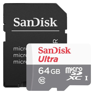 Card de Memorie, 64GB, MicroSDXC - SanDisk (SDSQUNR-064G-GN3MA) - White - Img 1