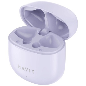 Casti fara Fir Bluetooth 5.3, TWS, USB-C, 300mAh - Havit (TW976) - Purple - Img 7