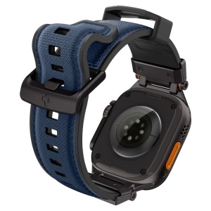 Curea pentru Apple Watch 1/2/3/4/5/6/7/8/9/10/SE/SE 2/Ultra/Ultra 2 (42/44/45/46/49mm) - Spigen DuraPro Armor - Navy Blue - Img 5