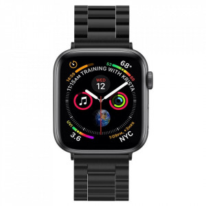 Curea pentru Apple Watch 1/2/3/4/5/6/7/8/9/10/SE/SE 2/Ultra/Ultra 2 (42/44/45/46/49mm) - Spigen Modern Fit - Black - Img 3