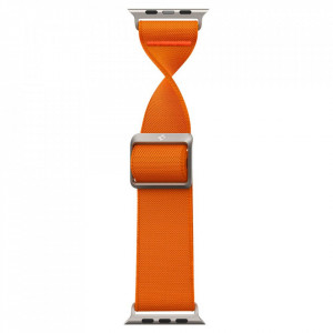 Curea pentru Apple Watch 1/2/3/4/5/6/7/8/9/10/SE/SE 2/Ultra/Ultra 2 (42/44/45/46/49mm) - Spigen Fit Lite Ultra - Orange - Img 6