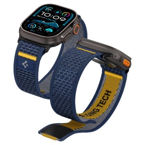 Curea pentru Apple Watch 6 / 7 / 8 / 9 / 10 / SE / SE 2 / Ultra / Ultra 2 (44/45/46/49mm) - Spigen Athlex Air - Active Navy
